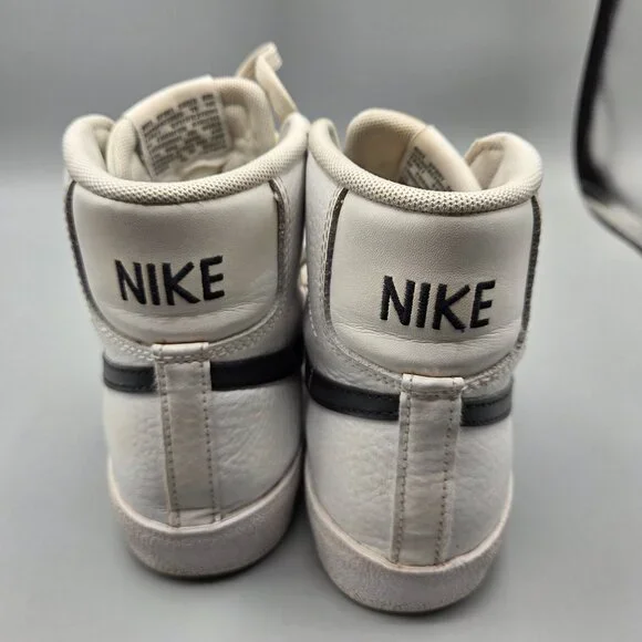 Nike Blazer Mid 77 White / Black Swoosh Youth Sneakers Shoes Size 5.5 Y - Picture 6 of 12